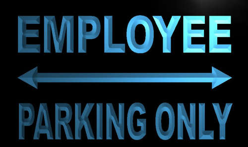 Employee Parking Only Neon Light Sign
